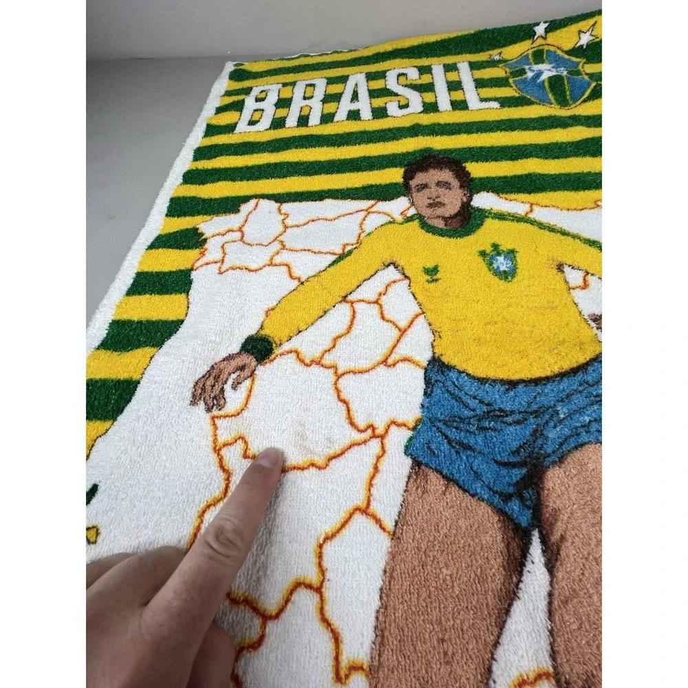 Vintage 1982 Spain World Cup Soccer Beach Towel Spanish Futbol FIFA Espana
